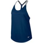 Women's Nike Elastic Straps Graphic Tank Top, Size: Large, Med Blue