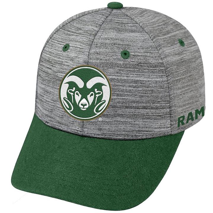 Adult Colorado State Rams Backstop Snapback Cap, Men's, Med Grey