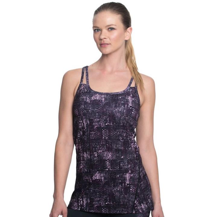 Women's Gaiam Shine Yoga Tank, Size: Large, Oxford