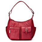 Rosetti Riveting Seams Convertible Hobo Bag, Women's, Brt Red