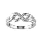 Sterling Silver Diamond Accent Infinity Ring, Women's, Size: 5, White