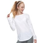 Women's Tek Gear&reg; Crewneck Long Sleeve Tee, Size: Xs, White