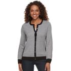 Women's Croft & Barrow&reg; Textured Extra Cozy Cardigan, Size: Xxl, Black