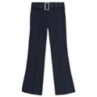 Girls 4-20 & Plus Size French Toast School Uniform Pull-on Belted Pants, Size: 12, Blue (navy)