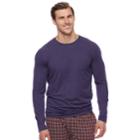 Big & Tall Apt. 9&reg; Premier Flex Classic-fit Stretch Crewneck Tee, Men's, Size: L Tall, Drk Purple