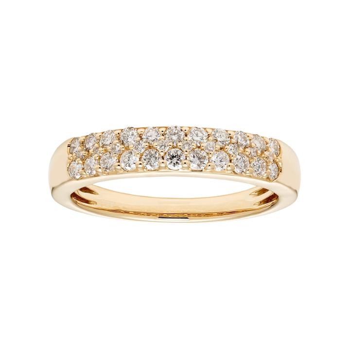 14k Gold 1/2 Carat T.w. Igl Certified Diamond Pave Wedding Band, Women's, Size: 9, White