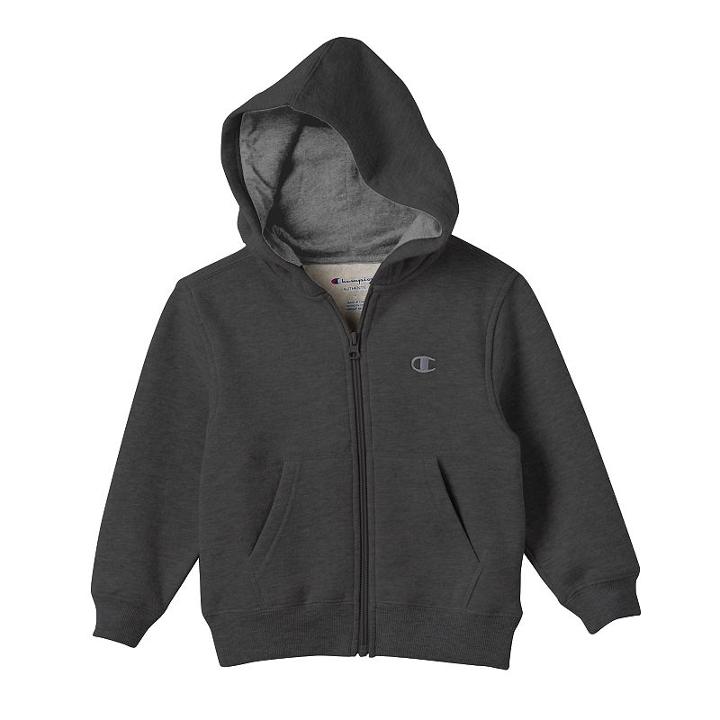 Boys 4-7 Champion Fleece-lined Solid Hoodie, Boy's, Size: 4, Med Grey