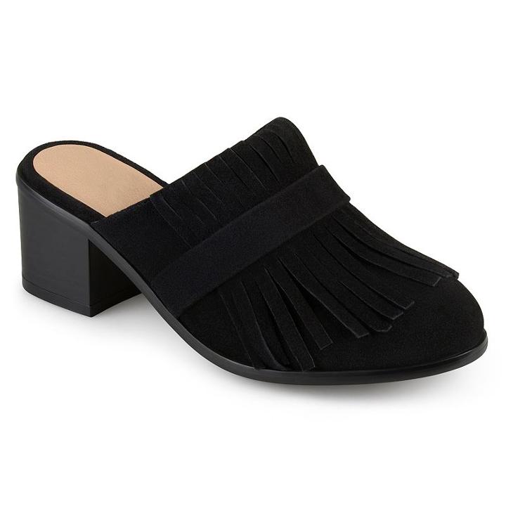 Journee Collection Evelyn Women's Mules, Size: 11, Black