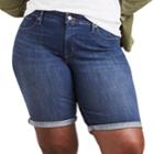 Plus Size Levi's&reg; Perfectly Shaping Jean Bermuda Shorts, Women's, Size: 16 W, Dark Blue