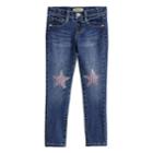 Girls 4-12 Sonoma Goods For Life&trade; Sequined Star Jeggings, Size: 8, Blue
