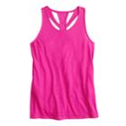 Girls 7-16 So&reg; Easy Back Cutout Performance Tank Top, Size: 7-8, Brt Pink