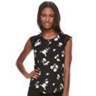 Juniors' Candie's&reg; Lace-up Flutter Sleeve Top, Teens, Size: Small, Black