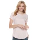 Women's Sonoma Goods For Life&trade; French Terry Tunic, Size: Xs, Light Pink