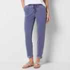 Women's Sonoma Goods For Life&trade; Beach Fleece Cuffed Pants, Size: Xl, Dark Blue