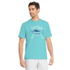 Men's Izod Nautical Graphic Tee, Size: Medium, Blue
