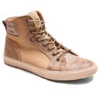 Banana Blues Men's High-top Sneakers, Size: 10, Beig/green (beig/khaki)