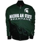 Men's Franchise Club Michigan State Spartans Hot Route Twill Jacket, Size: Xxl, Green