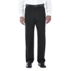 Men's Haggar Premium Stretch Dress Pants, Size: 34x30, Black