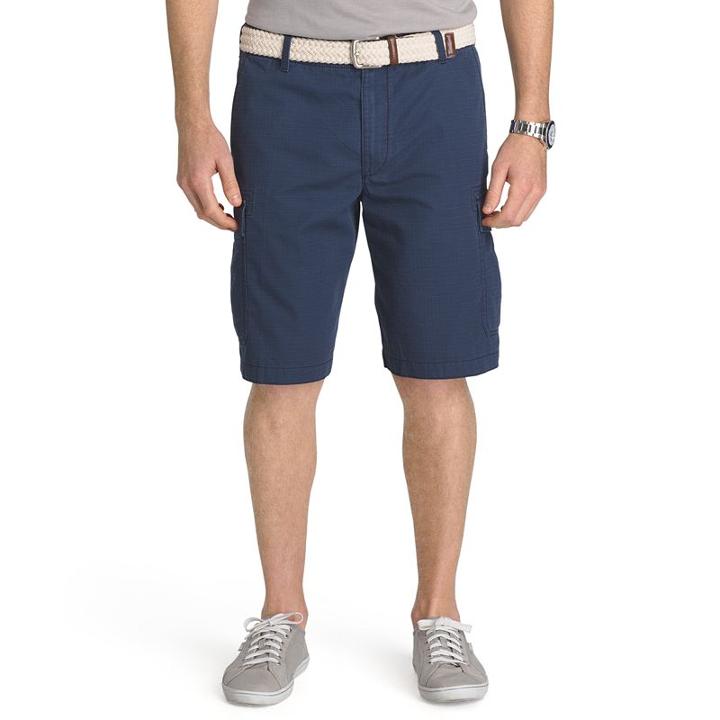 Men's Izod Seaside Ripstop Cargo Shorts, Size: 42, Blue (navy)