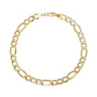 Everlasting Gold 14k Gold Figaro Chain Bracelet, Women's, Size: 9