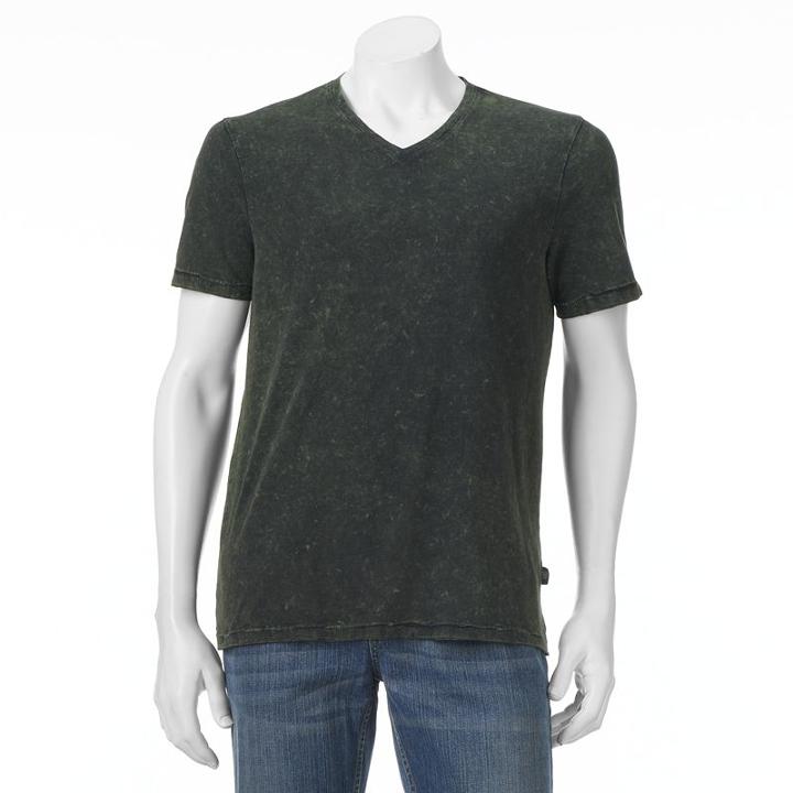 Big & Tall Rock & Republic Core V-neck Tee, Men's, Size: M Tall, Dark Green