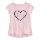 Girls 4-10 Jumping Beans&reg; Hi Low Graphic Tee, Size: 10, Brt Pink