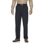 Men's Croft & Barrow&reg; Essential Classic-fit Flat-front Dress Pants, Size: 33x30, Blue