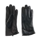 Women's Apt. 9&reg; Ruched Leather Tech Gloves, Size: S-m, Black