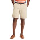 Big & Tall Chaps Flat-front Stretch Twill Shorts, Men's, Size: 50, Beig/green (beig/khaki)