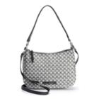Dana Buchman Betsy Chain-link Jacquard Shoulder Bag, Women's, Dark Grey