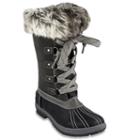 London Fog Melton Luxe Women's Winter Boots, Size: Medium (6), Black