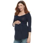 Maternity A:glow Tunic, Women's, Size: L-mat, Dark Blue