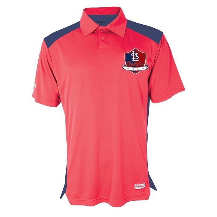 Men's Stitches St. Louis Cardinals Interlock Polo, Size: Small, Multicolor