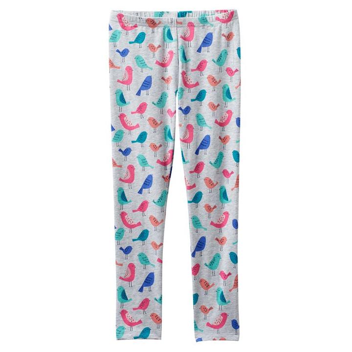 Girls 4-10 Jumping Beans&reg; All-over Print Leggings, Girl's, Size: 5, Light Grey