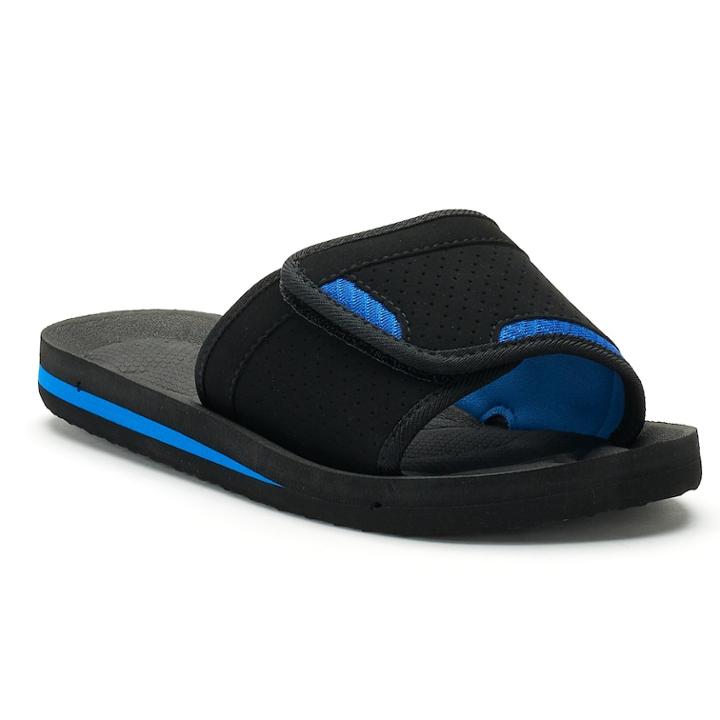 Boys 4-20 Tek Gear&reg; Performance Slide Sandals, Size: 3/4, Blue