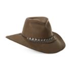 Women's Scala Feather Trimmed Safari Hat, Red/coppr (rust/coppr)