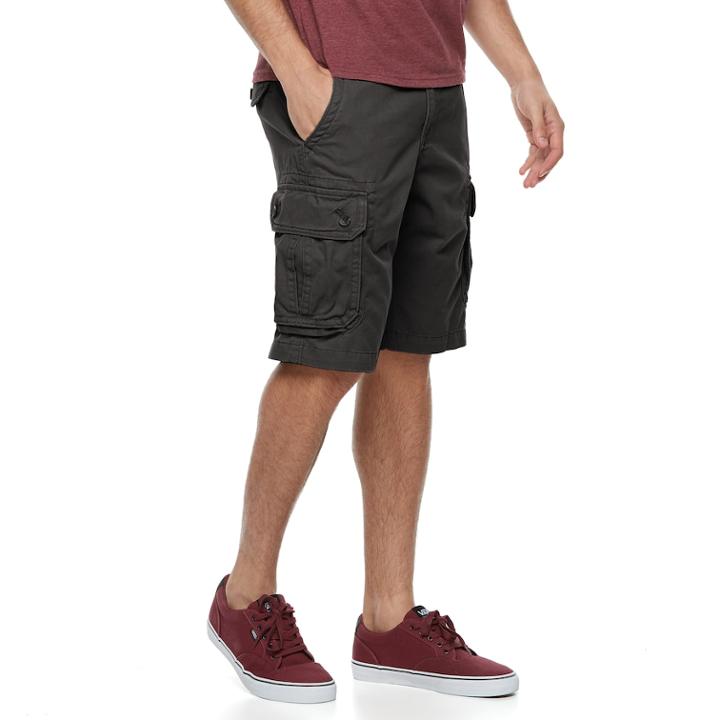 Men's Urban Pipeline&reg; Twill Cargo Shorts, Size: 30, Dark Grey