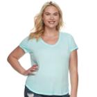 Juniors' Plus Size So&reg; Perfect Tee, Teens, Size: 3xl, Turquoise/blue (turq/aqua)