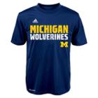 Adidas, Boys 4-7 Michigan Wolverines Shock Energy Climalite Tee, Boy's, Size: M(5/6), Blue