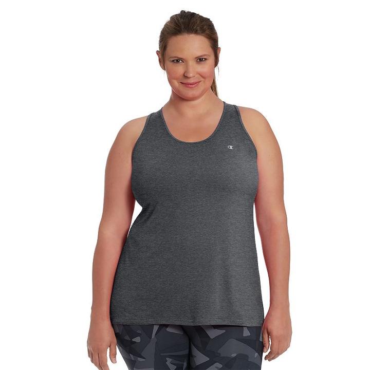 Plus Size Champion Absolute Tank, Women's, Size: 1xl, Dark Grey
