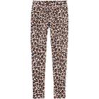 Girls 4-12 Oshkosh B'gosh&reg; Glittery Leopard Fleece Leggings, Size: 6-6x, Print