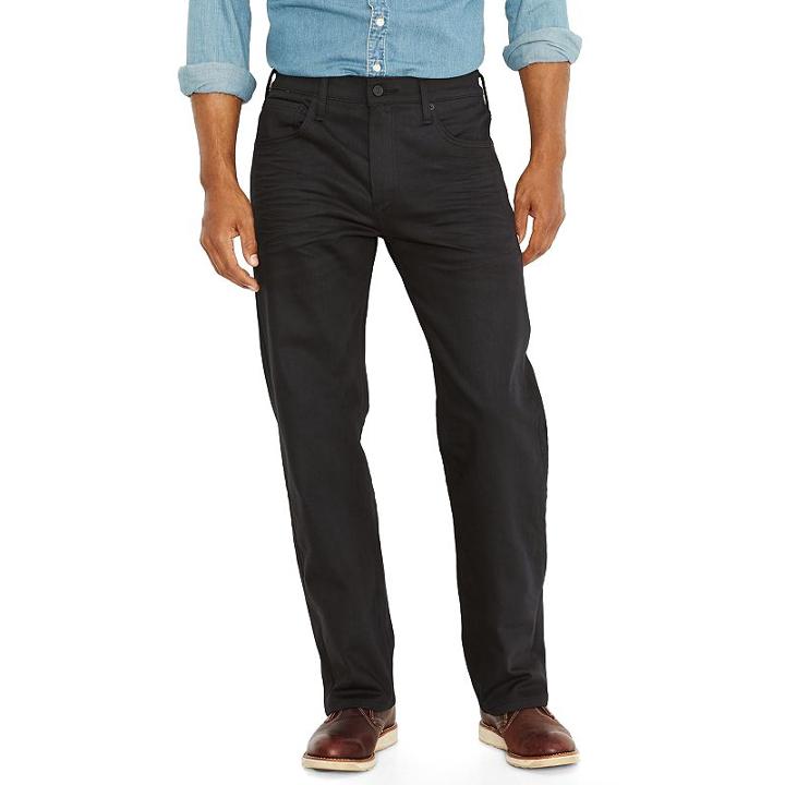 Men's Levi's&reg; 569&trade; Loose Straight Fit Jeans, Size: 38x30, Black