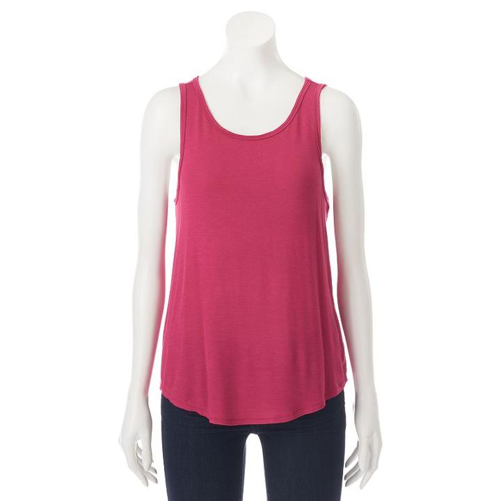 Juniors' Mudd&reg; Swing Muscle Tank, Teens, Size: Xl, Med Red