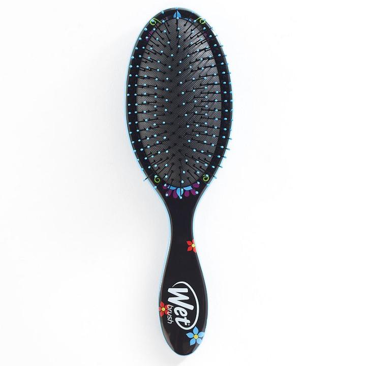 Wet Brush Detangler Hair Brush - Sugar Skull Blue, Multicolor