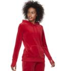 Women's Tek Gear&reg; Velour Hoodie, Size: Xl, Med Red