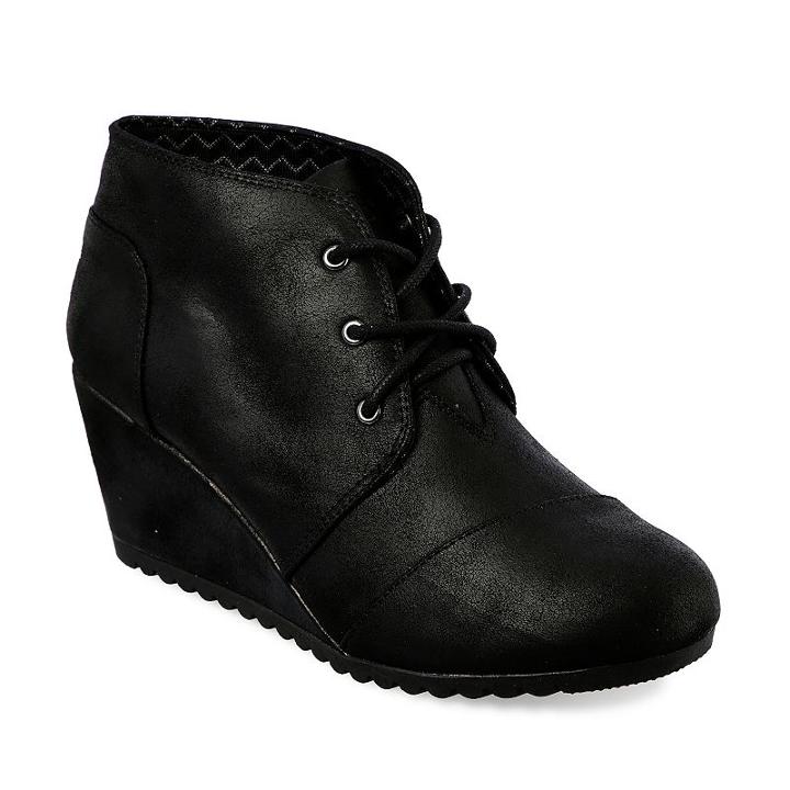 Skechers Bobs High Notes Bell Kick Women's Wedge Ankle Boots, Size: 9, Oxford
