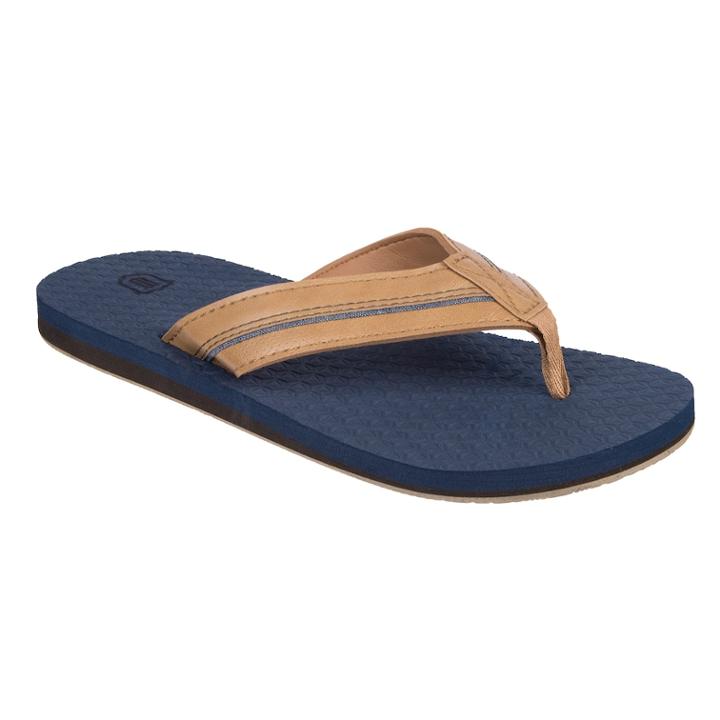 Wembley Piped Denim Men's Thong Flip Flops, Size: Xl, Dark Beige