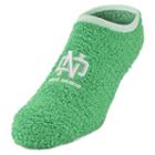 Women's North Dakota Chenille Slipper Socks, Size: 9-11, Green