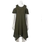 Women's Apt. 9&reg; Cold-shoulder Dress, Size: Large, Green