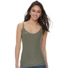 Juniors' Mudd&reg; Double-strap Camisole, Teens, Size: Large, Med Green